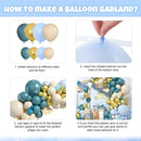 Retro Sea Blue Balloon Kit-4