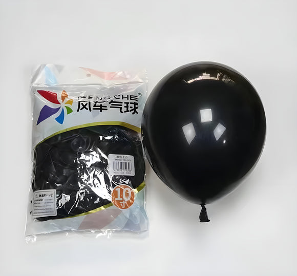 Black 150 - 10 Inch Balloons