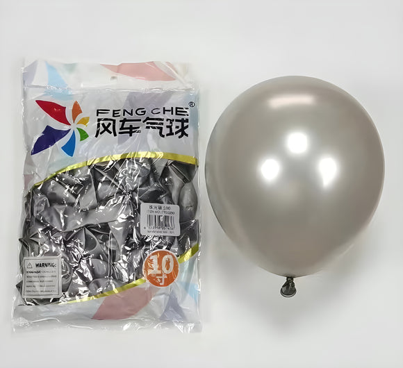 Metallic Silver 590 - 10 Inch Balloons