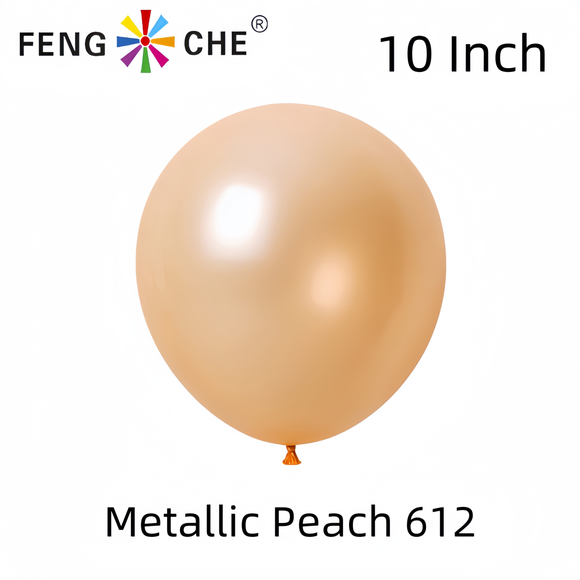 Metallic Peach 612- 10 Inch Balloons