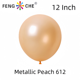 Metallic Peach 612- 12 Inch Balloons