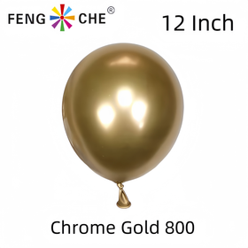 Chrome Gold 800 - 12 Inch Balloons