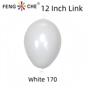 White 170 - 12 Inch Link Balloons