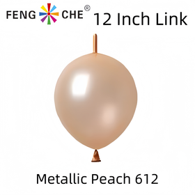 Metallic Peach 612 - 12 Inch Link Balloons