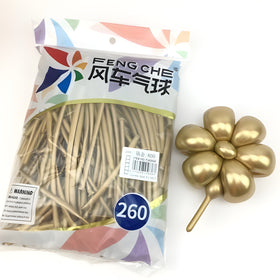 Chrome Gold 800 - 260 Long Balloons