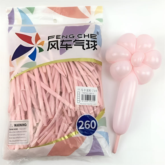 Macaroon Pink 710 - 260 Long Balloons