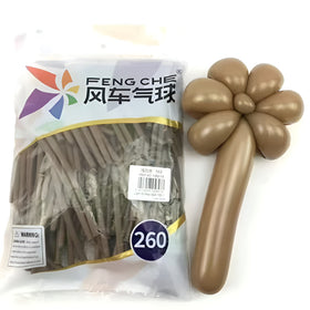 Light Coffee 153 - 260 Long Balloons