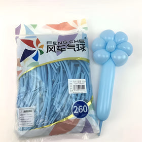 Macaroon Blue 750 - 260 Long Balloons