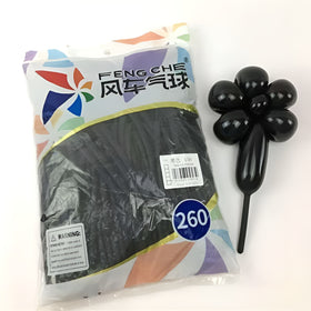 Black 150 - 260 Long Balloons