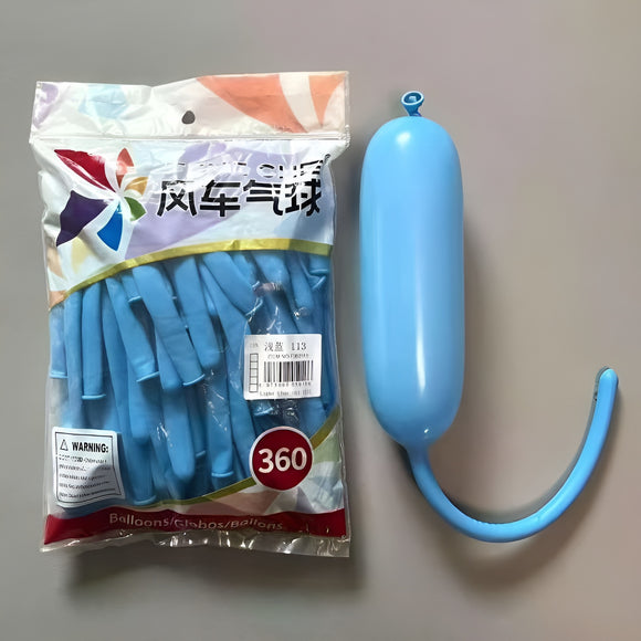 Light Blue 113 - 360 Long Balloons