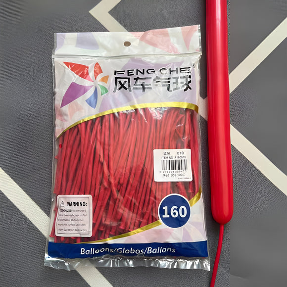 Red 010 - 160 Long Balloons