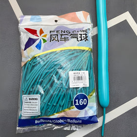 Caribbean Blue 116 - 160 Long Balloons
