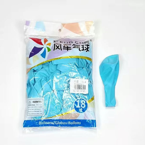 Sky Blue 114 - 18 Inch Balloons