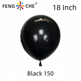 Black 150 - 18 Inch Balloons