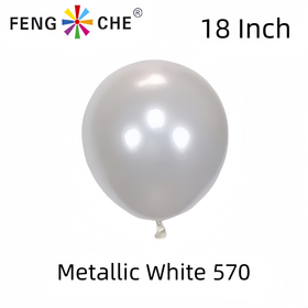 Metallic White 570 - 18 Inch Balloons