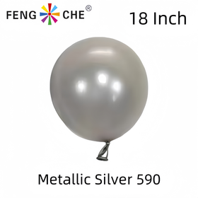 Metallic Silver 590 - 18 Inch Balloons