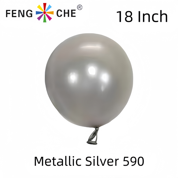 Metallic Silver 590 - 18 Inch Balloons