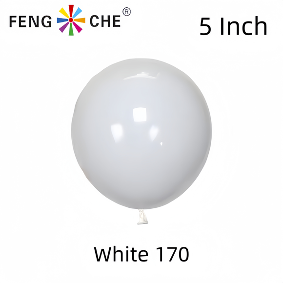 White 170 - 5 Inch Balloons
