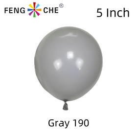 Gray 190 - 5 Inch Balloons
