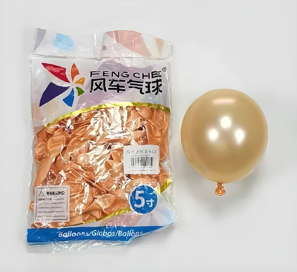 Metallic Peach 612- 5 Inch Balloons