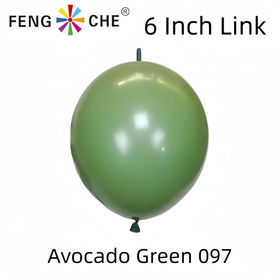 Avocado Green 097 - 6 Inch Link Balloons