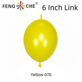 Yellow 070 - 6 Inch Link Balloons