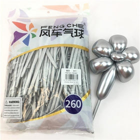 Chrome Silver 801 - 260 Long Balloons